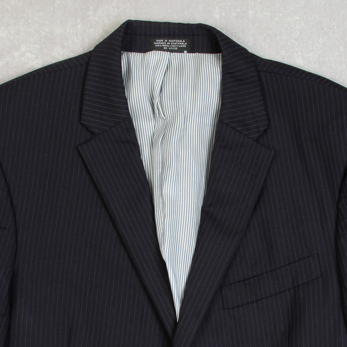 MEN'S VINTAGE 1990S TOMMY HILFIGER PINSTRIPE BLAZER SUIT JACKET - MEDIUM