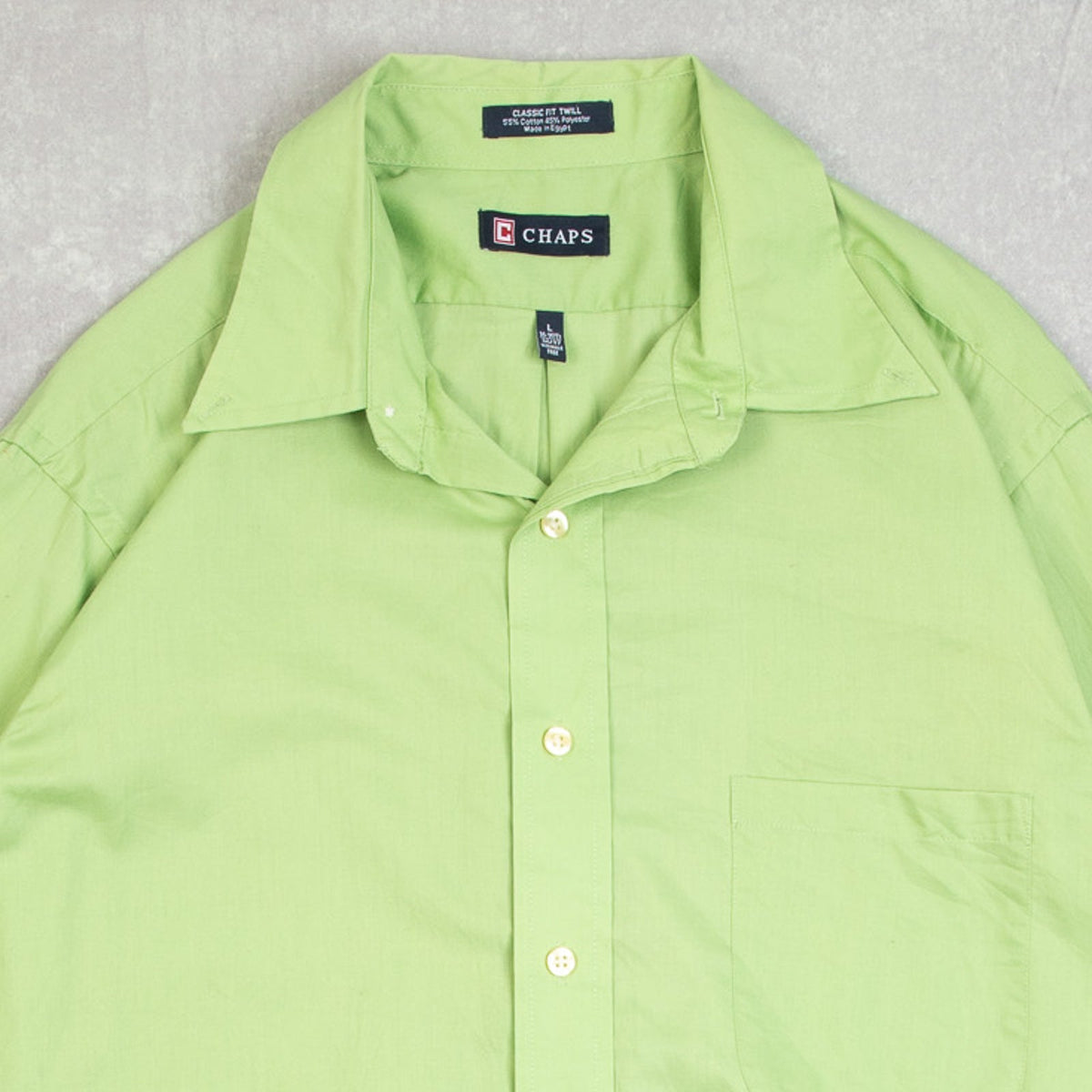 MEN'S VINTAGE 1990S CHAPS LONG SLEEVE SHIRT - LARGE
