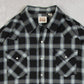 MEN'S VINTAGE 1990S CHECKED WESTERN SHIRT - XX-LARGE