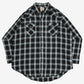 MEN'S VINTAGE 1990S CHECKED WESTERN SHIRT - XX-LARGE