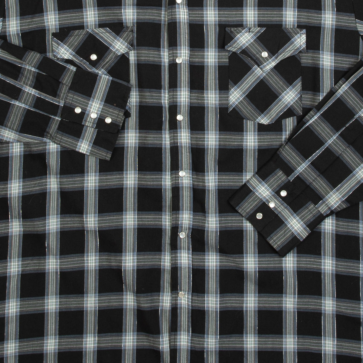 MEN'S VINTAGE 1990S CHECKED WESTERN SHIRT - XX-LARGE