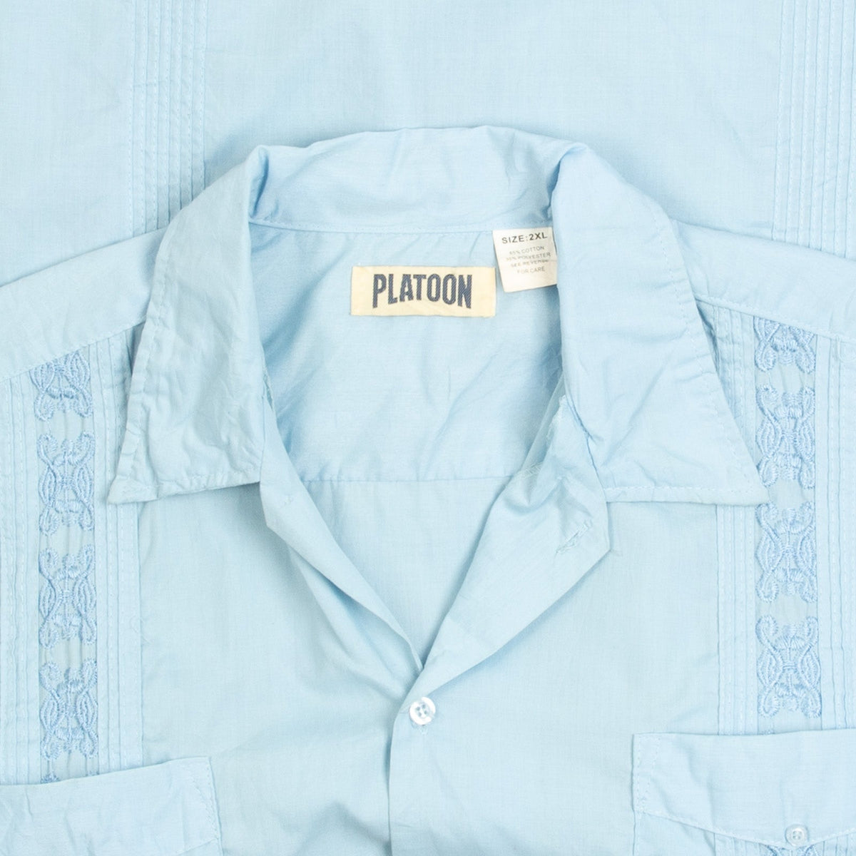 MEN'S VINTAGE 1990S CUBAN GUAYABERA SHIRT - XX-LARGE