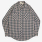 MEN'S VINTAGE 1990S LEE CHECKED WESTERN SHIRT - LARGE