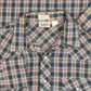 MEN'S VINTAGE 1990S LEE CHECKED WESTERN SHIRT - LARGE