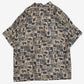 MEN'S VINTAGE 1990S HAWAIIAN SHORT SLEEVE PATTERNED SHIRT - XX-LARGE