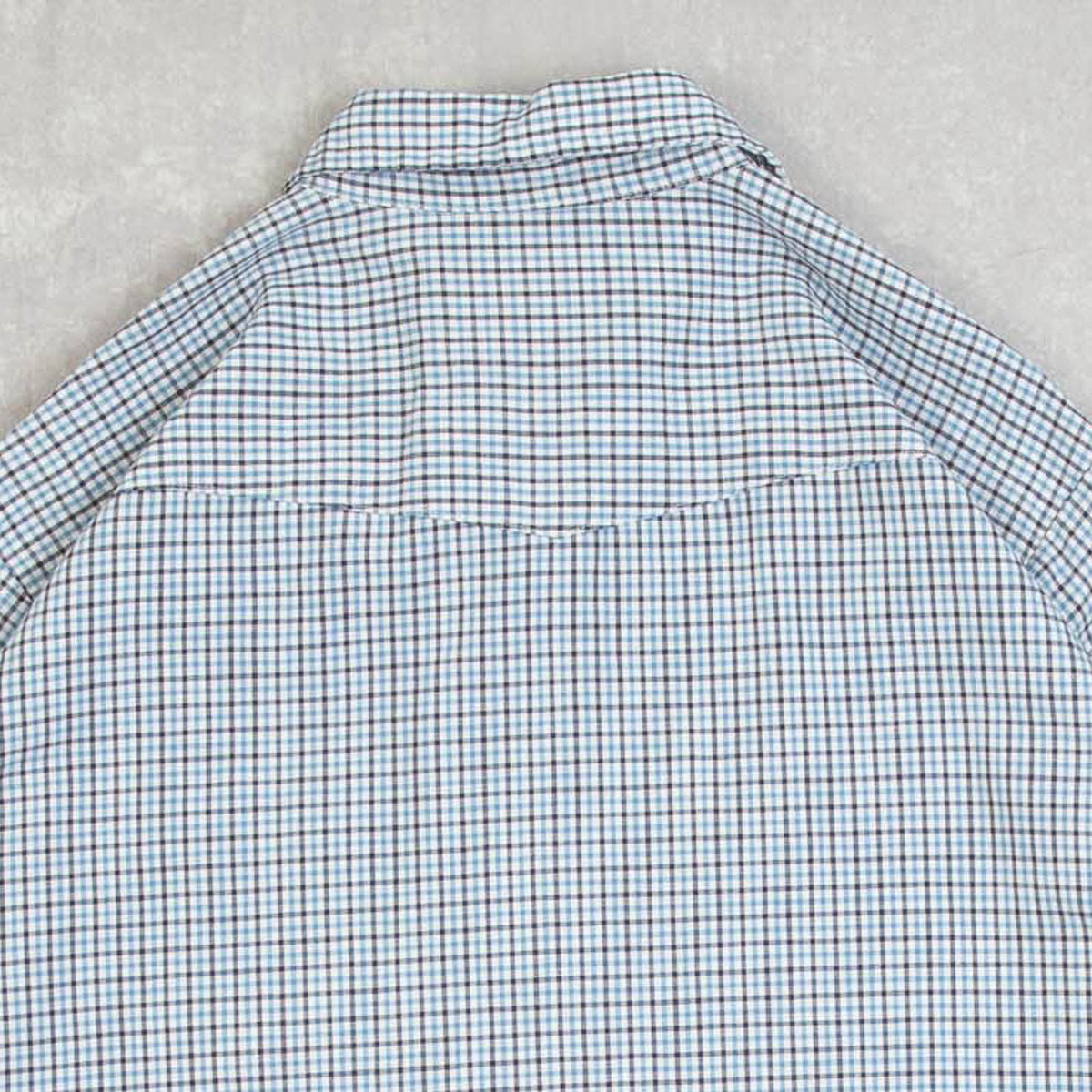 MEN'S VINTAGE 1980S CHECKED WESTERN SHORT SLEEVE SHIRT - X-LARGE