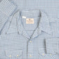 MEN'S VINTAGE 1980S CHECKED WESTERN SHORT SLEEVE SHIRT - X-LARGE