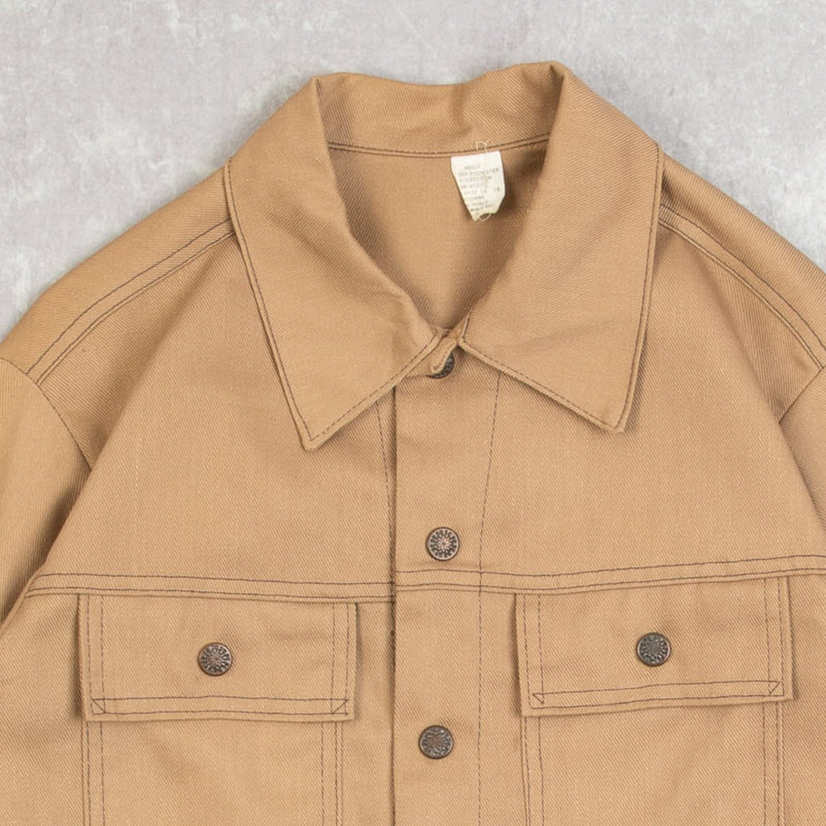WOMEN'S VINTAGE 1980S BOXY TRUCKER JACKET - LARGE