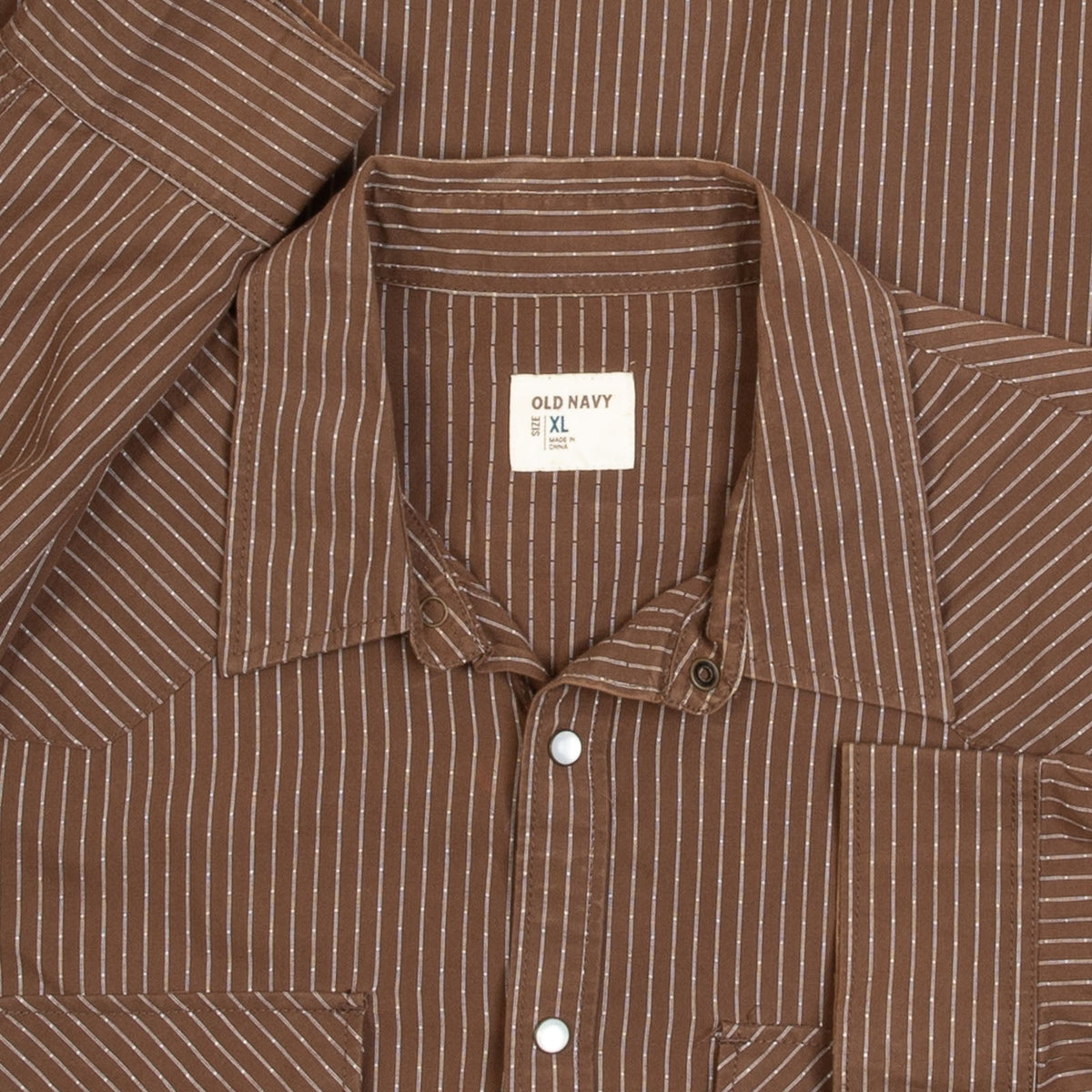 MEN'S VINTAGE STRIPED WESTERN SHIRT - X-LARGE