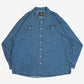 MEN'S VINTAGE 1990S DENIM WESTERN SHIRT - XXX-LARGE