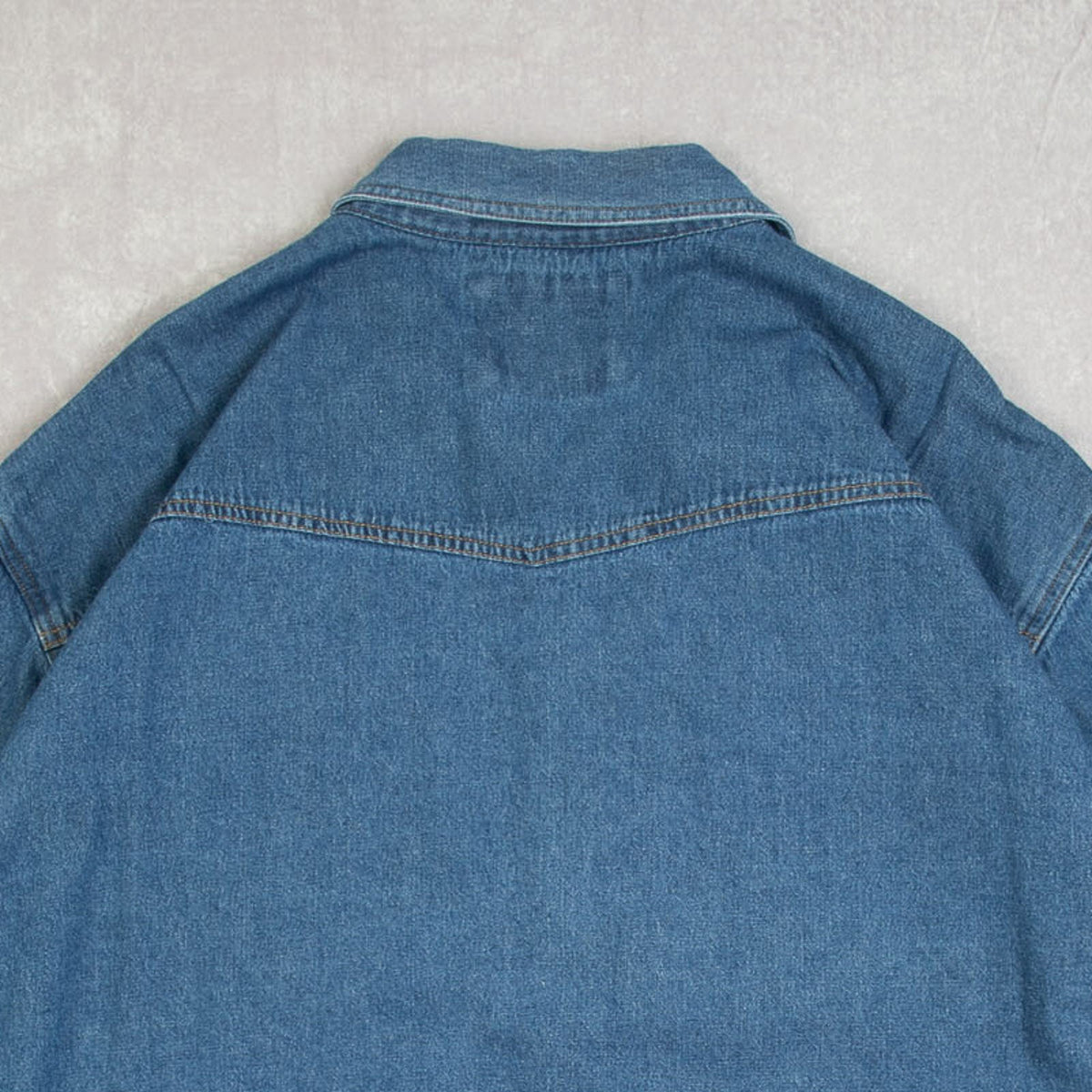 MEN'S VINTAGE 1990S DENIM WESTERN SHIRT - XXX-LARGE