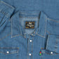 MEN'S VINTAGE 1990S DENIM WESTERN SHIRT - XXX-LARGE