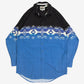 MEN'S VINTAGE 1990S NAVAJO PATTERNED WESTERN SHIRT - LARGE