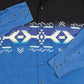 MEN'S VINTAGE 1990S NAVAJO PATTERNED WESTERN SHIRT - LARGE