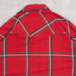 MEN'S VINTAGE 1990S CHECKED WESTERN SHORT SLEEVE SHIRT - LARGE