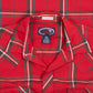 MEN'S VINTAGE 1990S CHECKED WESTERN SHORT SLEEVE SHIRT - LARGE