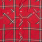 MEN'S VINTAGE 1990S CHECKED WESTERN SHORT SLEEVE SHIRT - LARGE