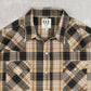 MEN'S VINTAGE 1990S CHECKED WESTERN SHORT SLEEVE SHIRT - XX-LARGE