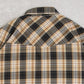 MEN'S VINTAGE 1990S CHECKED WESTERN SHORT SLEEVE SHIRT - XX-LARGE