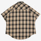 MEN'S VINTAGE 1990S CHECKED WESTERN SHORT SLEEVE SHIRT - XX-LARGE