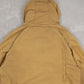 MEN'S VINTAGE WOOLRICH HOODED FULL ZIP UTILITY PARKA JACKET - MEDIUM