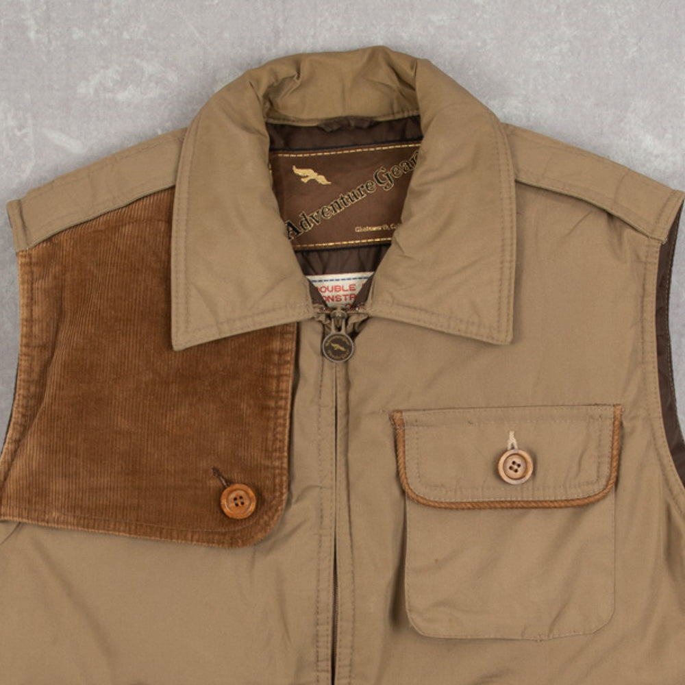 MEN'S VINTAGE 1990S PADDED GILET VEST JACKET - SMALL