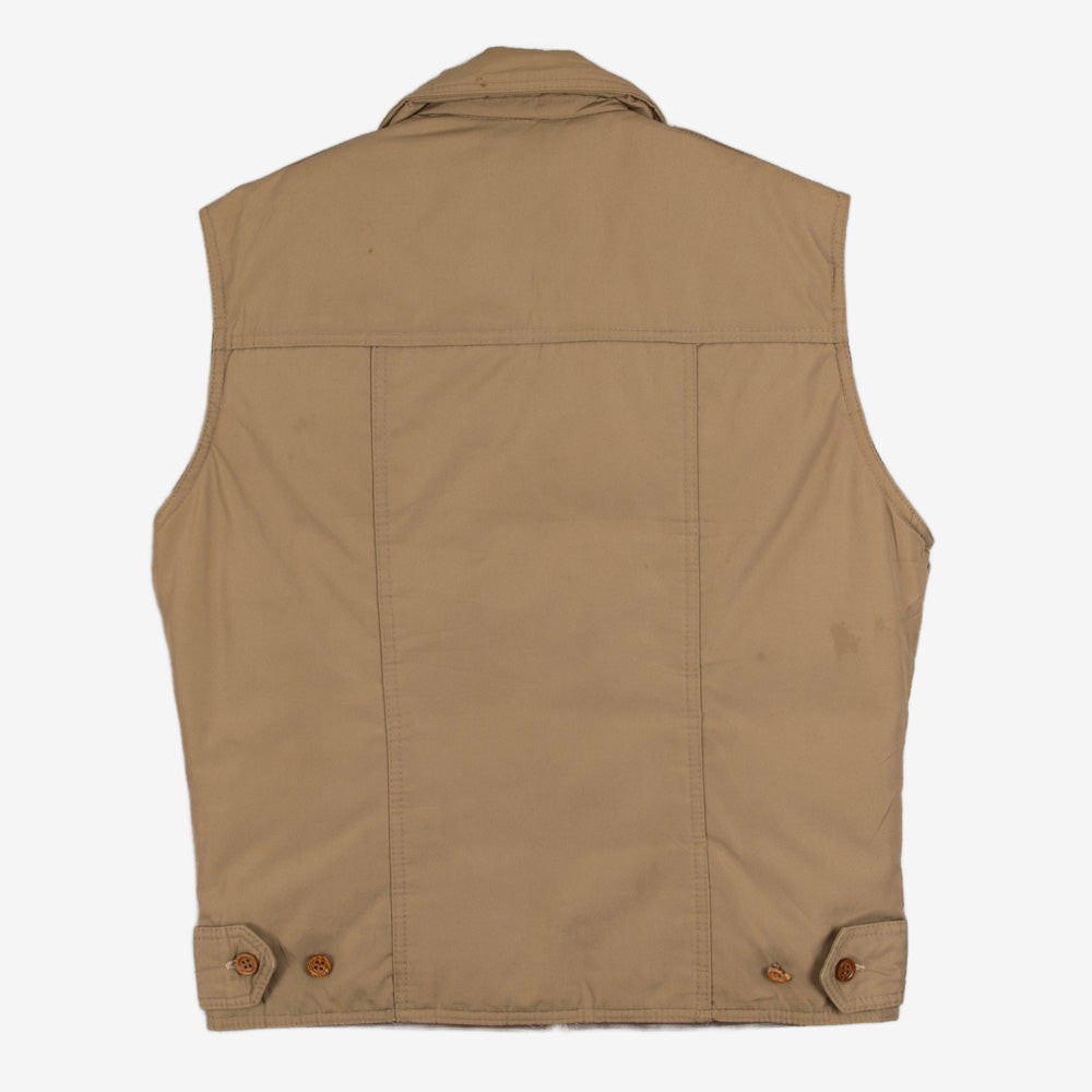 MEN'S VINTAGE 1990S PADDED GILET VEST JACKET - SMALL