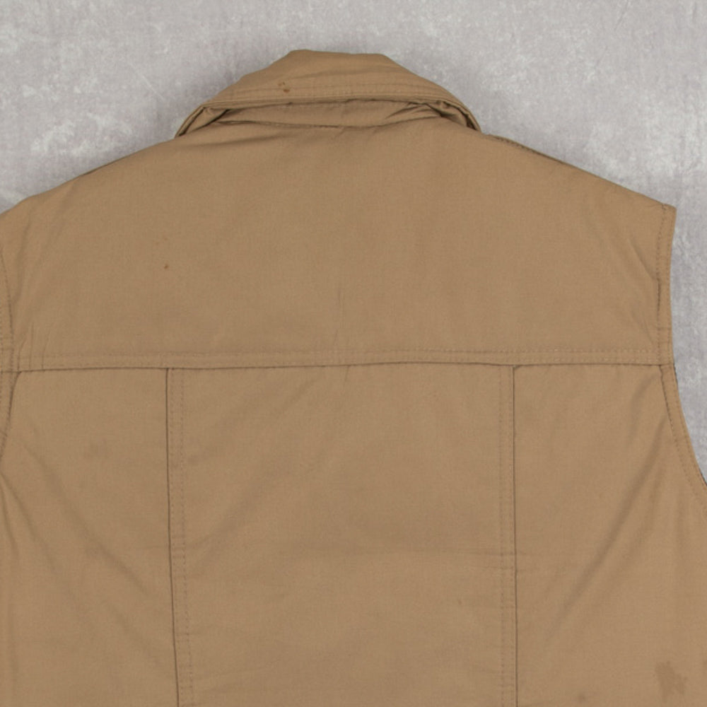 MEN'S VINTAGE 1990S PADDED GILET VEST JACKET - SMALL