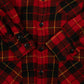 MEN'S VINTAGE CHECKED WOOL STYLE SHIRT JACKET - LARGE