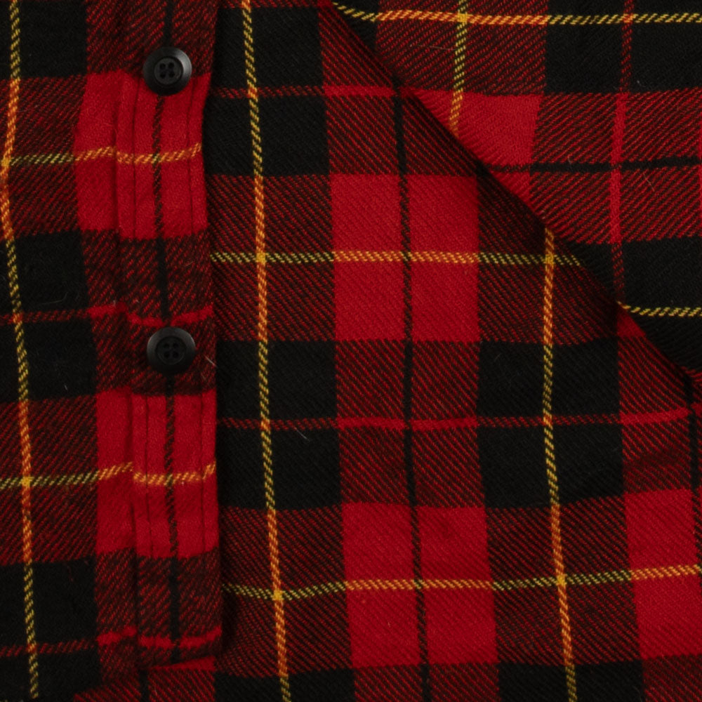 MEN'S VINTAGE CHECKED WOOL STYLE SHIRT JACKET - LARGE