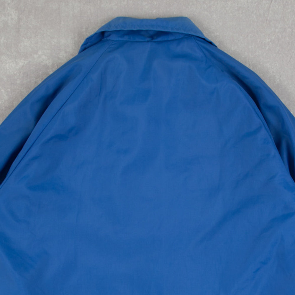 MEN'S VINTAGE 1990S FLEECE LINED COACH JACKET - SMALL