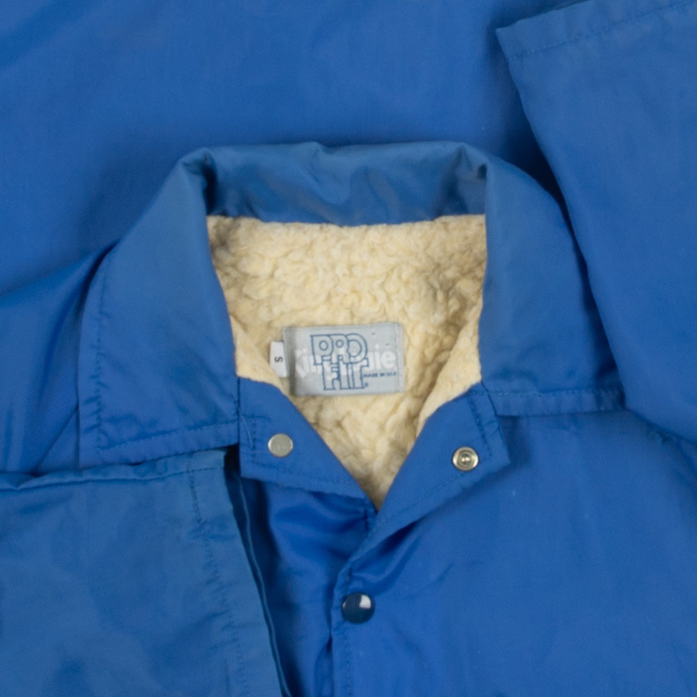 MEN'S VINTAGE 1990S FLEECE LINED COACH JACKET - SMALL
