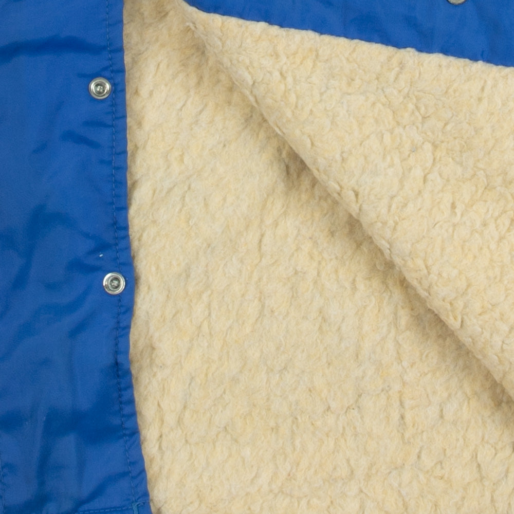 MEN'S VINTAGE 1990S FLEECE LINED COACH JACKET - SMALL