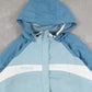 WOMEN'S VINTAGE COLUMBIA HOODED FULL ZIP RAINCOAT JACKET - X-LARGE