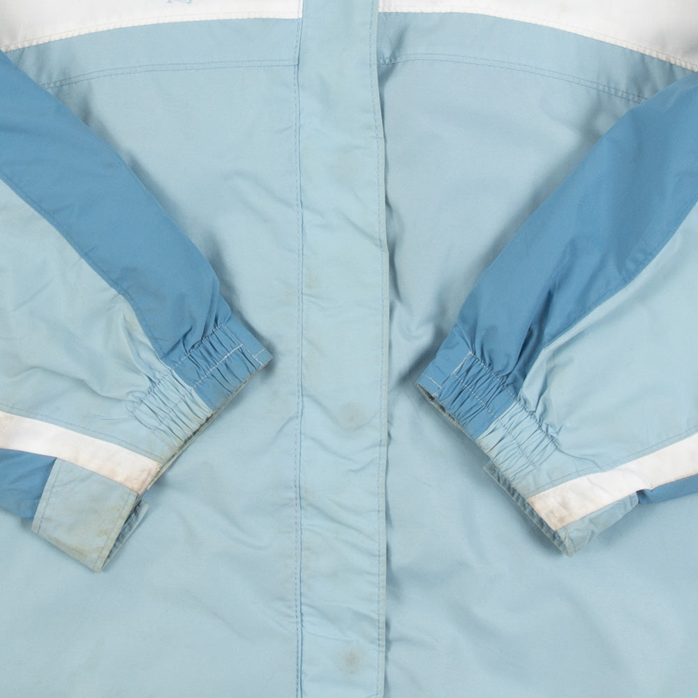 WOMEN'S VINTAGE COLUMBIA HOODED FULL ZIP RAINCOAT JACKET - X-LARGE