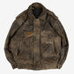MEN'S VINTAGE 1990S LEATHER FLIGHT JACKET - LARGE