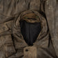 MEN'S VINTAGE 1990S LEATHER FLIGHT JACKET - LARGE