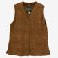 MEN'S VINTAGE 1990S SUEDE GILET VEST JACKET - LARGE