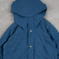 MEN'S VINTAGE 1990S HOODED FULL ZIP RAINCOAT JACKET - MEDIUM