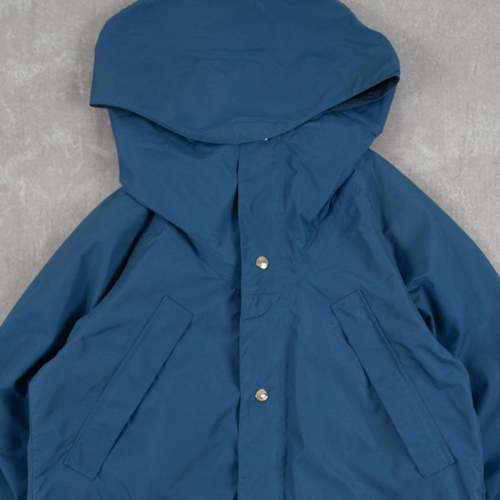 MEN'S VINTAGE 1990S HOODED FULL ZIP RAINCOAT JACKET - MEDIUM