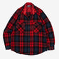 MEN'S VINTAGE 1990S CHECKED WOOL SHIRT - LARGE