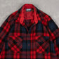 MEN'S VINTAGE 1990S CHECKED WOOL SHIRT - LARGE