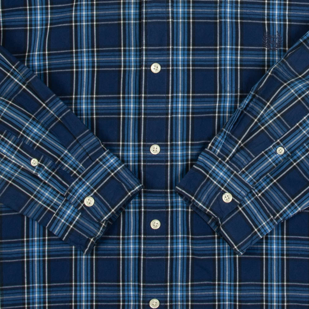 MEN'S VINTAGE CHAPS CHECKED LONG SLEEVE SHIRT LARGE