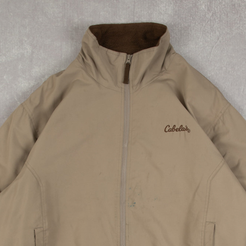 MEN'S VINTAGE FLEECE LINED FULL ZIP JACKET - LARGE