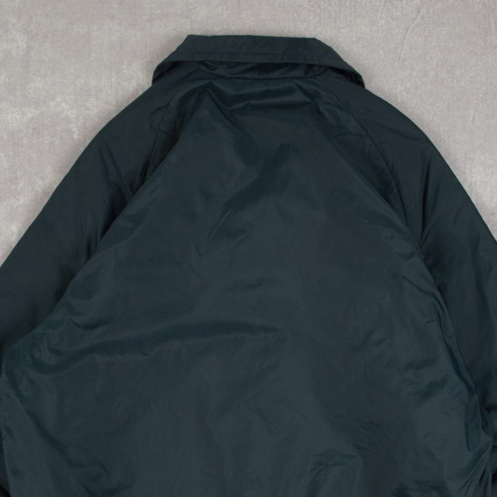 MEN'S VINTAGE MACOMB COLLEGE FLEECE LINED COACH JACKET - MEDIUM