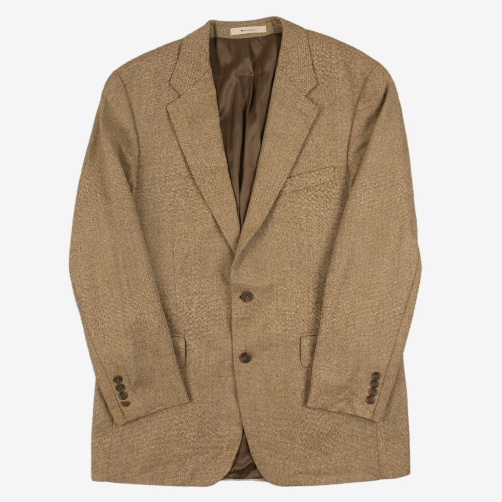 MEN'S VINTAGE 1990S CHAPS TWEED BLAZER JACKET - MEDIUM