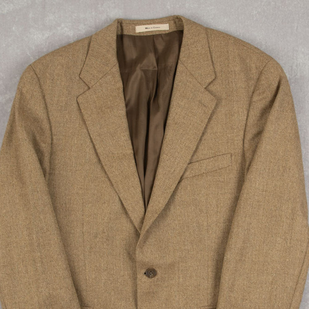 MEN'S VINTAGE 1990S CHAPS TWEED BLAZER JACKET - MEDIUM