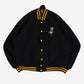 MEN'S VINTAGE NAVY ACADEMY FOOTBALL VARSITY JACKET - X-LARGE