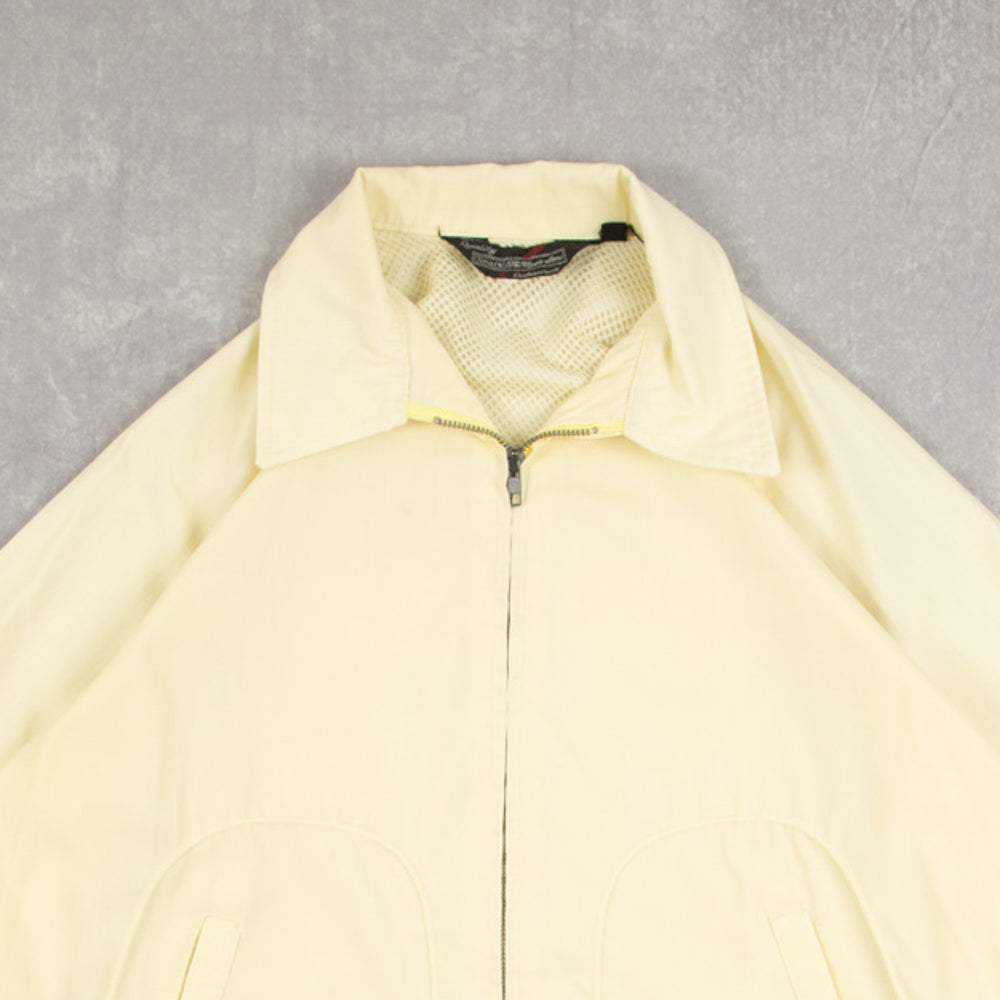 MEN'S VINTAGE 1990S SEARS FULL ZIP HARRINGTON JACKET - LARGE