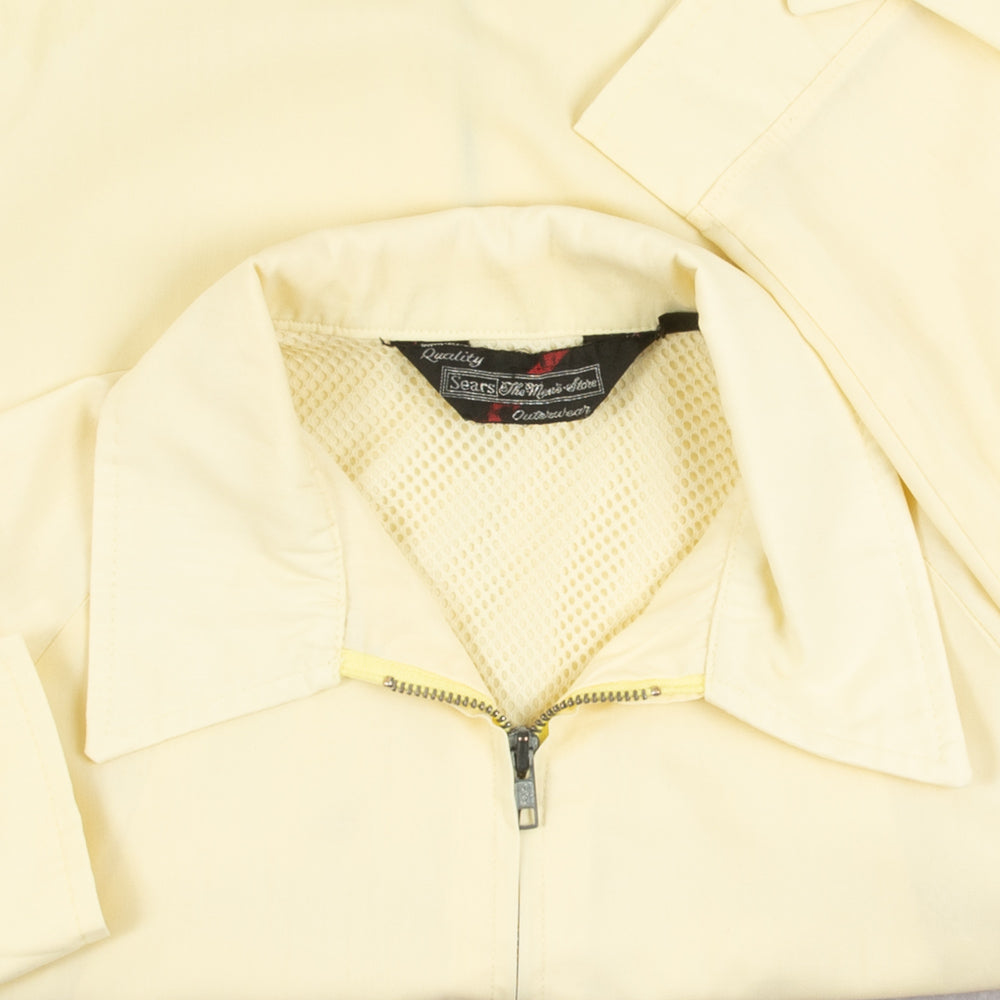MEN'S VINTAGE 1990S SEARS FULL ZIP HARRINGTON JACKET - LARGE